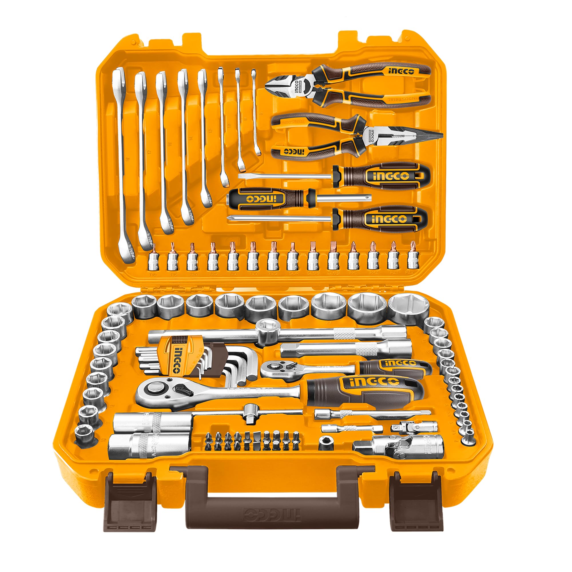 INGCO 100 Pcs tools set, Hand tool set, for Home improvement, Repair, Woodworking (B0D878D8H6) Amazon Price History, Amazon Price Tracker