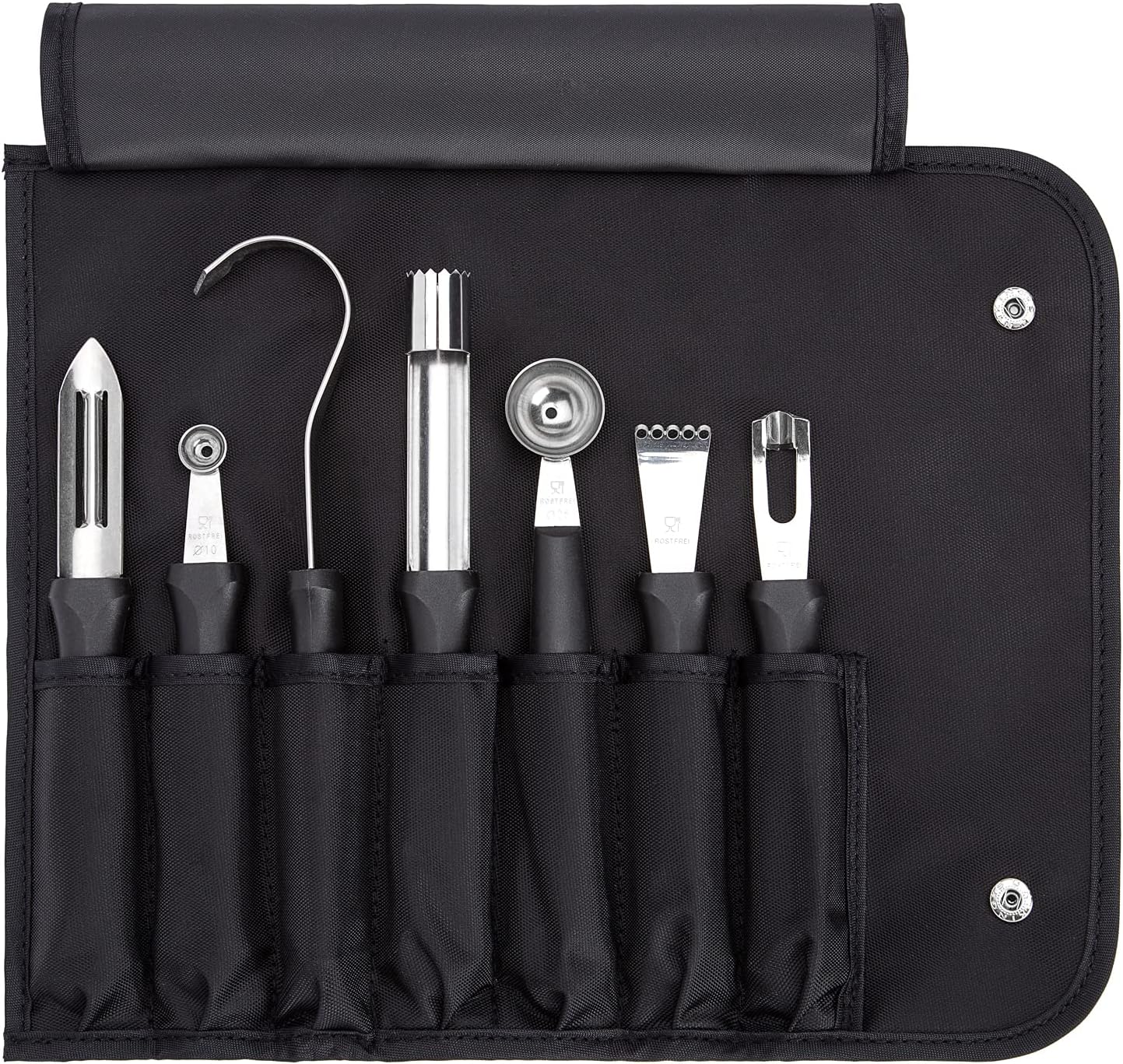 7 pc. garnishing Tools w/Bag