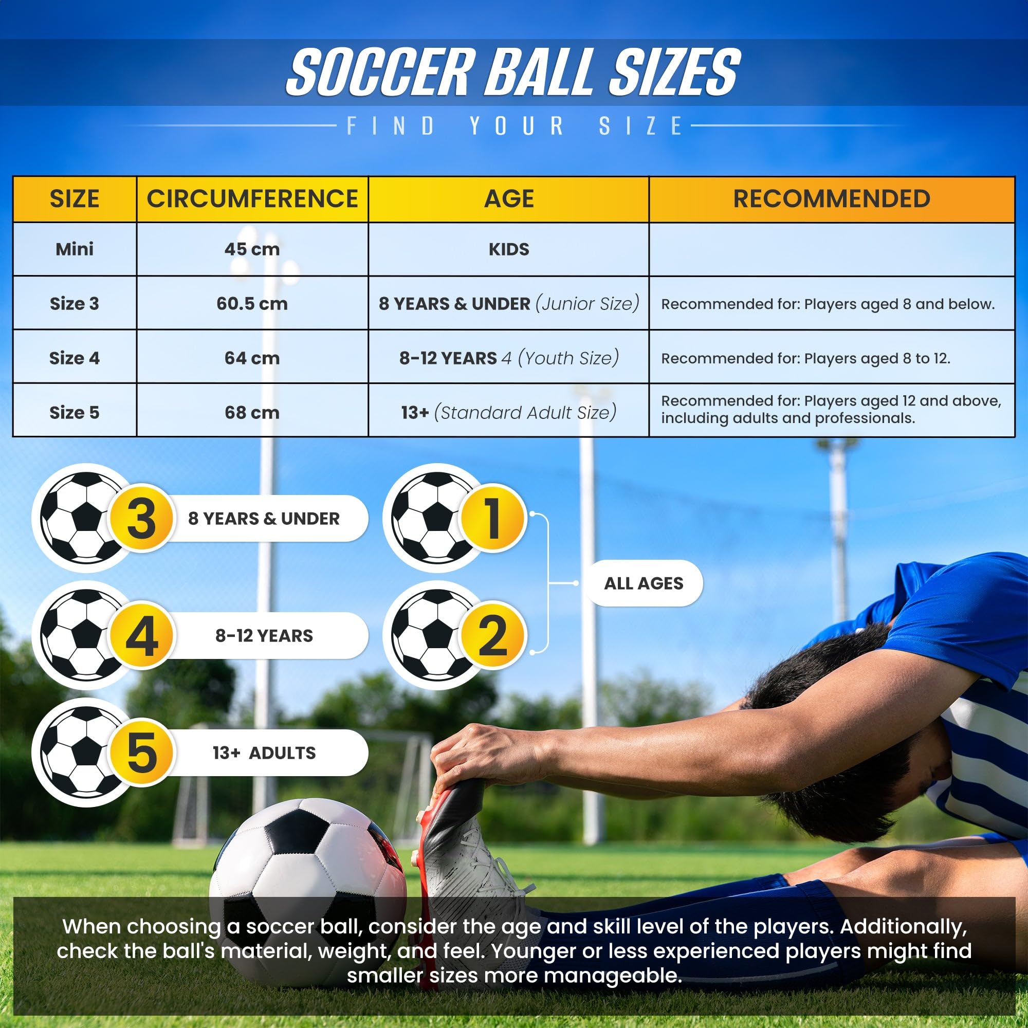Vizari Pallone da calcio Miami per ragazzi e adulti | Taglie Mini, 3, 4, 5 | Pallone da calcio per ragazzi, ragazze, bambini | Barcellona, Manchester, City, Madrid, Monaco, Parigi