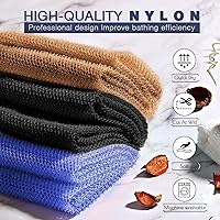 Vista 4 de 3 Piezas de Esponja de Baño Africana, Esponja de Baño de Red Africana Larga, Esponja de Ducha Exfoliante para el Cuerpo, Depurador para la Espalda