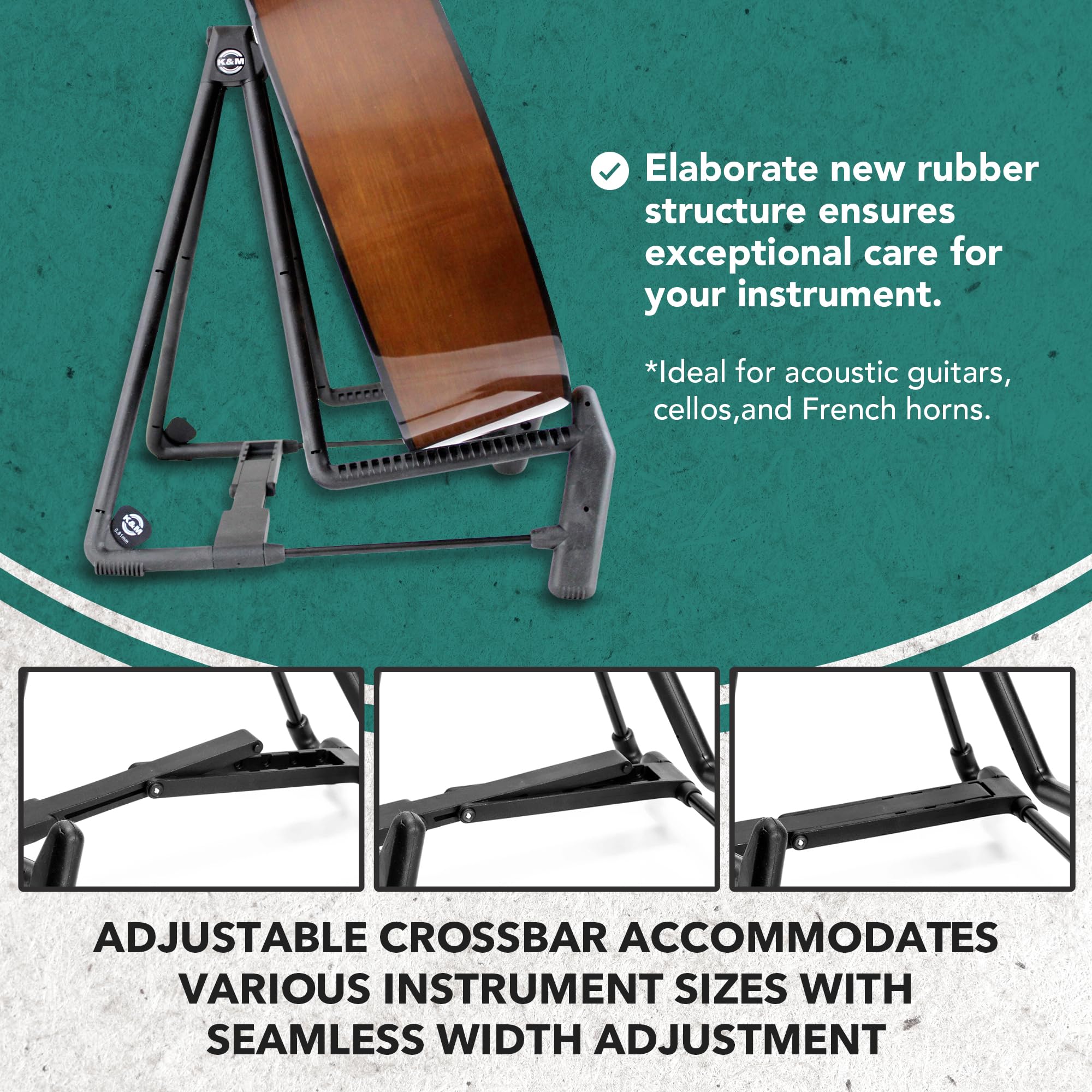 17580 A-Guitar Stand "Heli" Black - Stojak na gitary