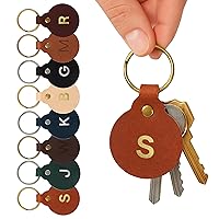 Algopix Similar Product 3 - Northwind Leather Circle Keychain 