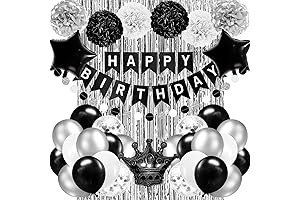 Black and Silver Birthday Decorations: The Ultimate Party Accessory for Memorable Celebrations
