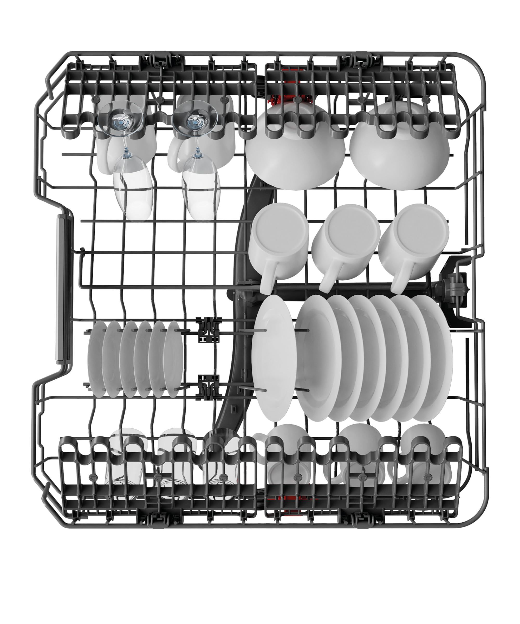 Bauknecht B6B D841A X teilintegrierbarer Geschirrspüler 60 cm 14 Maßgedecke PowerClean ActiveDry