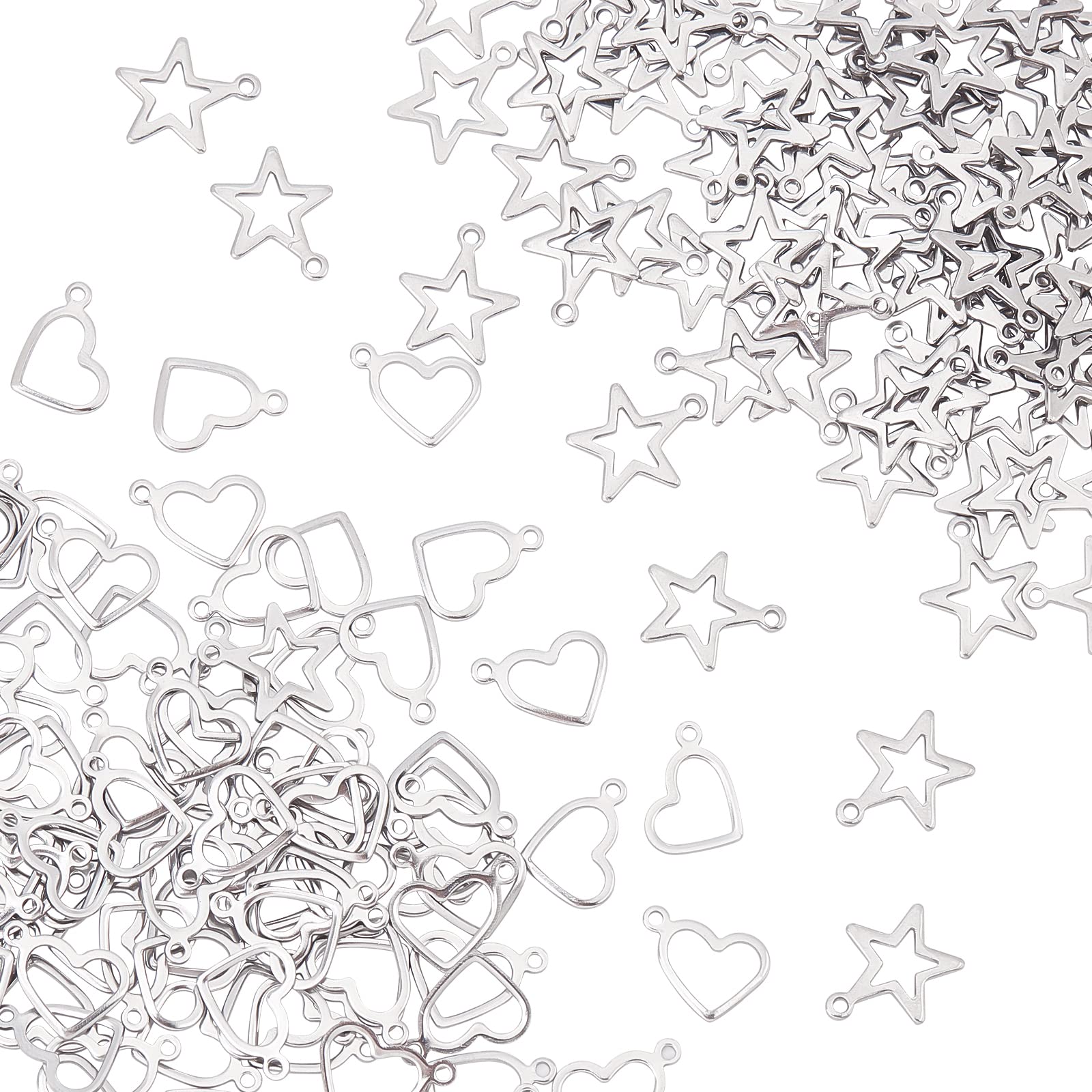 Pendentifs 304 breloques en acier inoxydable pour fabrication de bijoux DIY et colliers