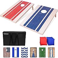 Vista 9 de GoSports Portable Cornhole Sets, 8 Styles – Choose 4 x 2 ft or 3 x 2 ft - Boards Include 8 Bean Bags, Travel Case, and Game Rules