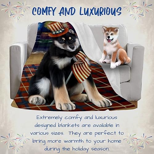Miniatura 6 de 4th of July Fireworks Shih Tzu Dog Blanket - Lightweight Soft Cozy and Durable Bed Blanket - Animal Theme Fuzzy Blanket for Sofa Bed Couch