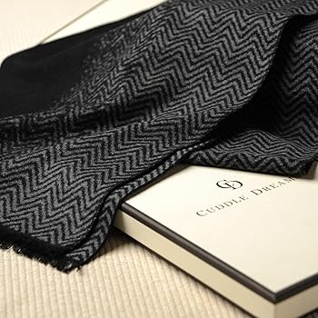 SOFT BRUSHED HERRINGBONE SCARF