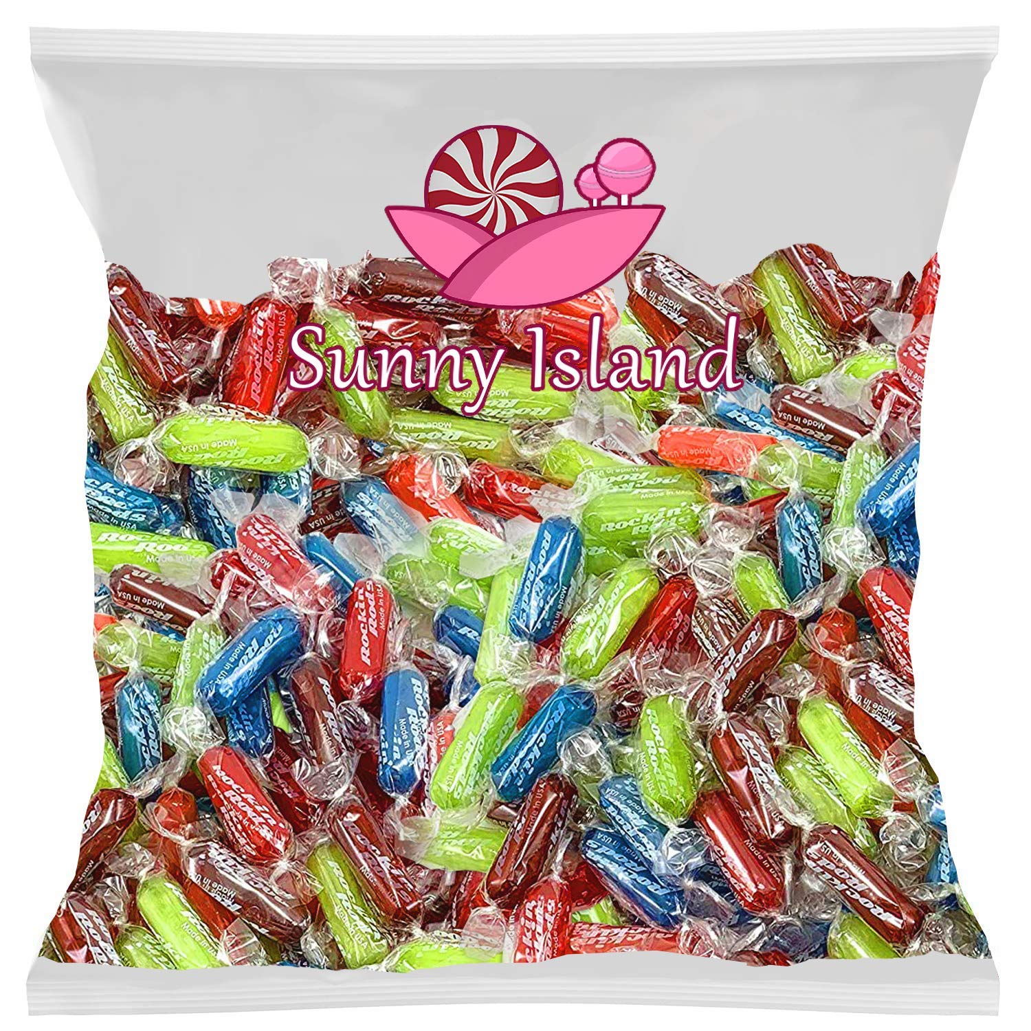 Buy Assorted Rockin' Rods Hard Candy, Individually Wrapped, 2 Pound Bag