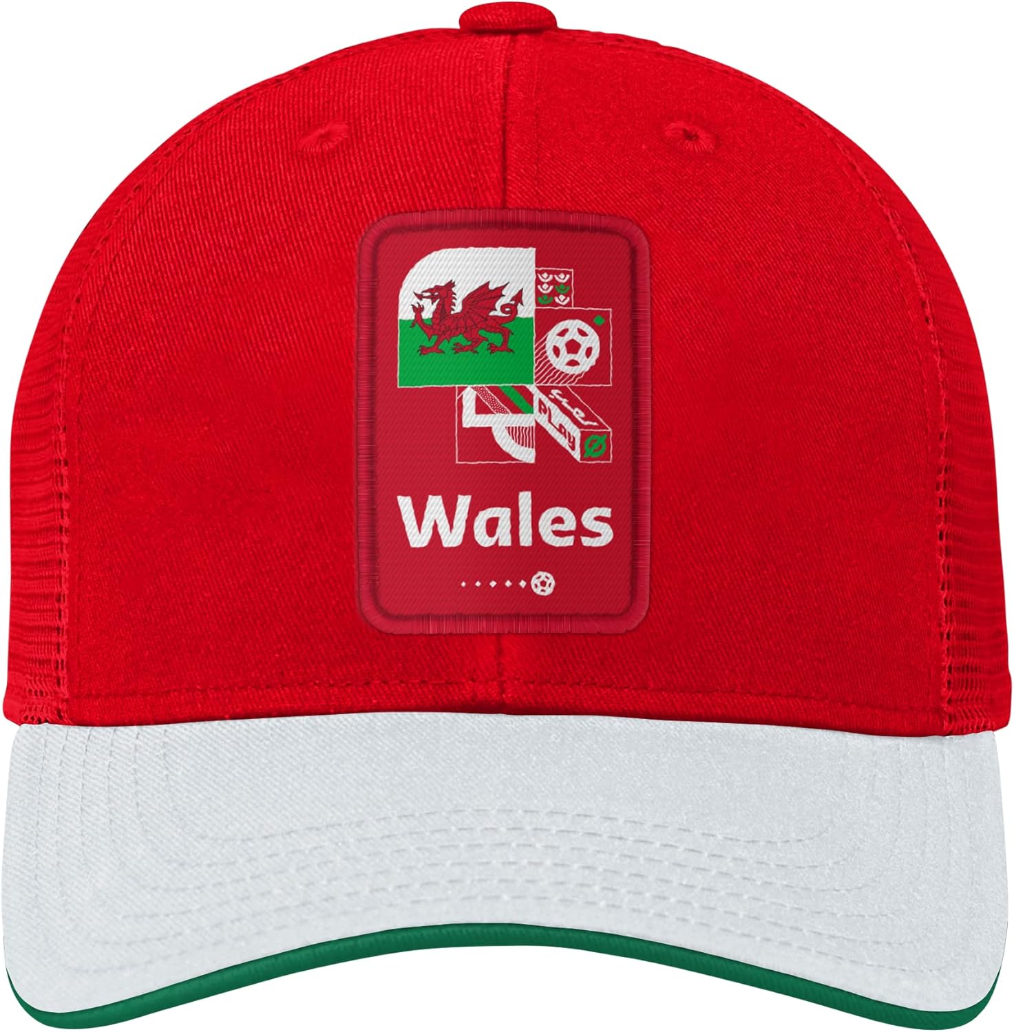 Outerstuff International Soccer Mens FIFA World Cup Contrast Mosaic Procrown Mesh Hat
