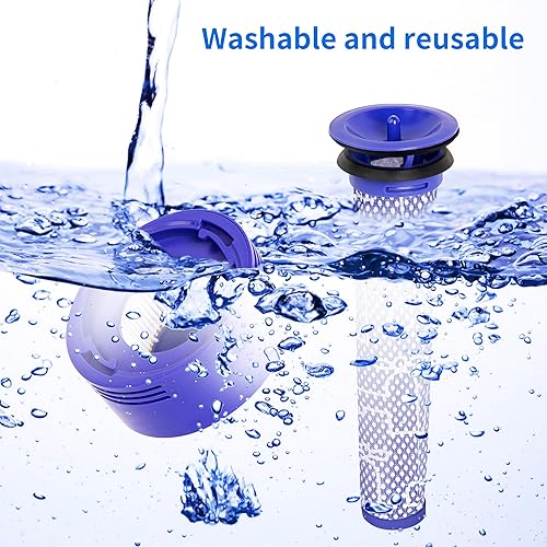 Miniatura 5 de WuYan Piezas de repuesto para aspiradora Dyson V7 V8, 1 Motor Real Cover 1 HEPA Post-Filter y 1 Kit de filtros de vacío de prefiltros.