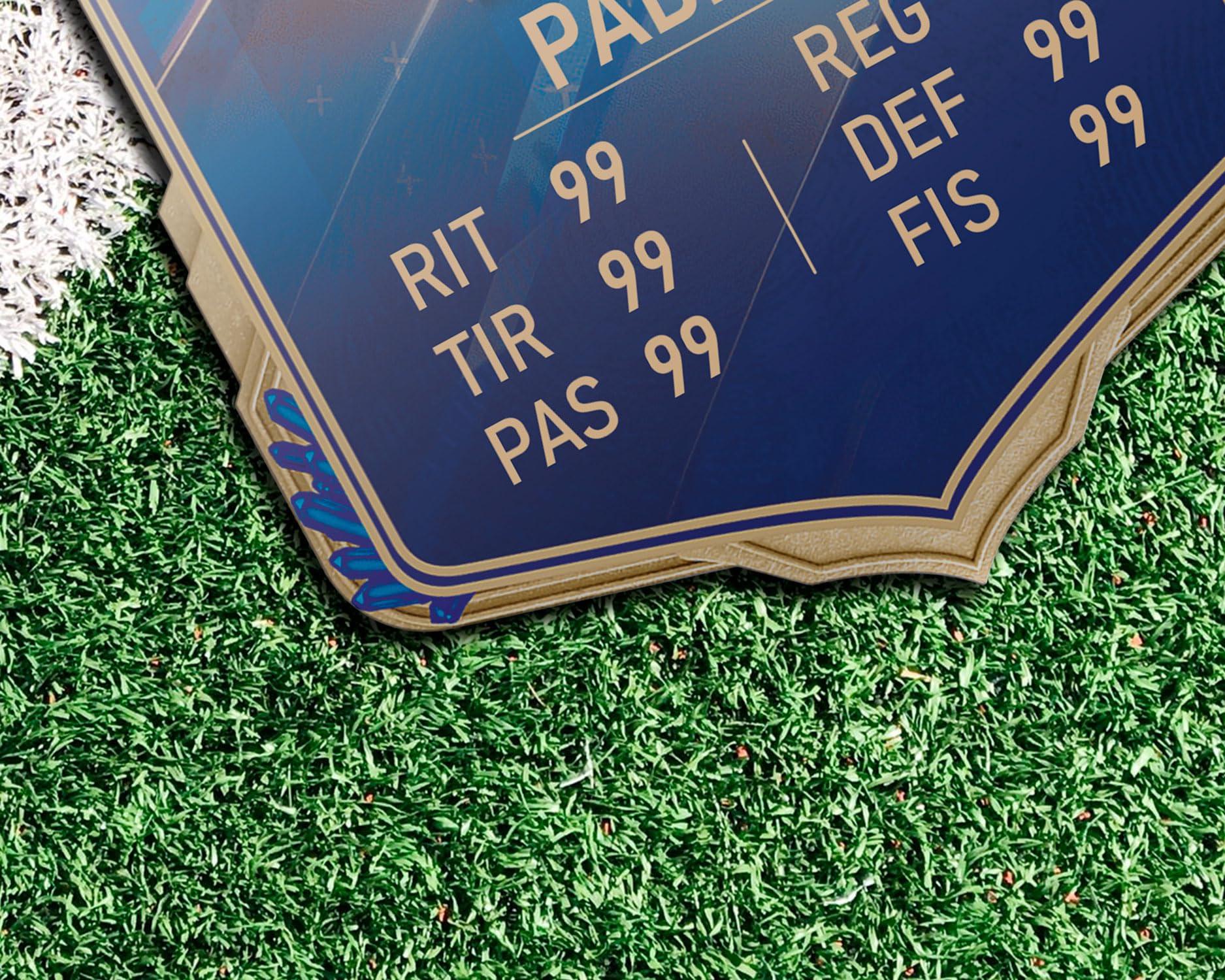 Panorama Football Card TOTY 21x30 cm aus Methacrylat – Ultimate Team FUT Card - Personalised Glas Soccer – Photo Gifts - Personalisierter Fußballaufkleber mit Foto