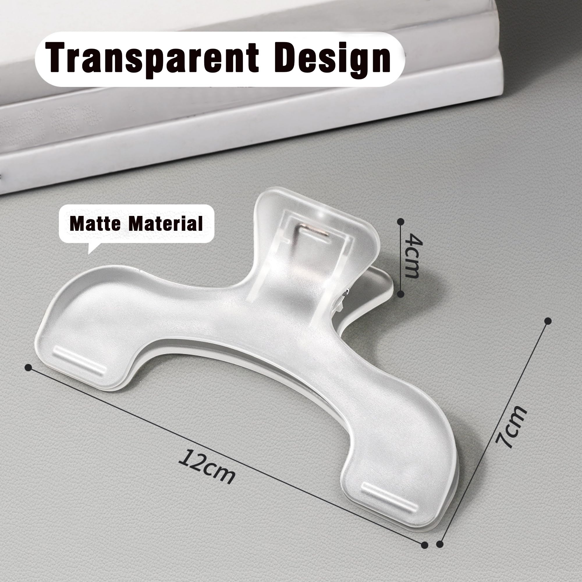 2 transparente Lesebuchhalter mit 4 magnetischen Leder-Lesezeichen-Kombinationsset, doppelseitiger magnetischer Lesezeichen-Halter, geeignet für Leser, Männer, Frauen, Studenten, Lehrer