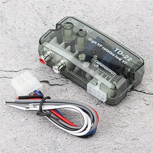 Miniatura 4 de Fydun Convertidor de alto a bajo para audio de coche, convertidor de audio estéreo de alta a baja frecuencia, convertidor de nivel de altavoz con