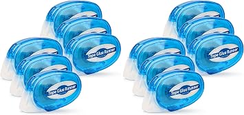 Tmol Scrapbook Tape,26 Ft x 0.31 in Double Sided Roller,Permanent Adhesive Tape Dispenser,Photo-Safe Glue Roller for Scrapbooking,Crafts and Arts Projects,Smooth & Clean,6 Count Pack of 2