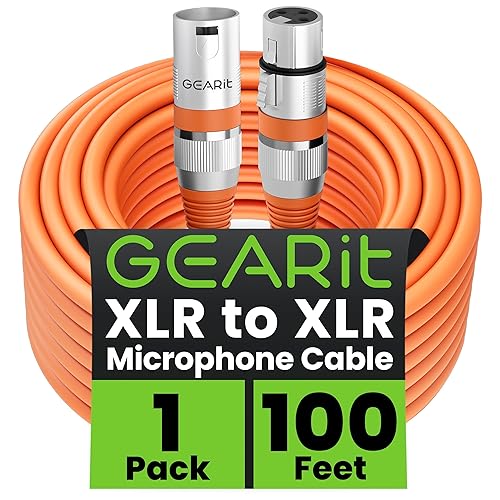 Miniatura 27 de GearIT DMX - Cable de iluminación de escenario, 100 pies, paquete de 2 unidades (compatible con XLR) blindado equilibrado de 3 pines para DJ, luz