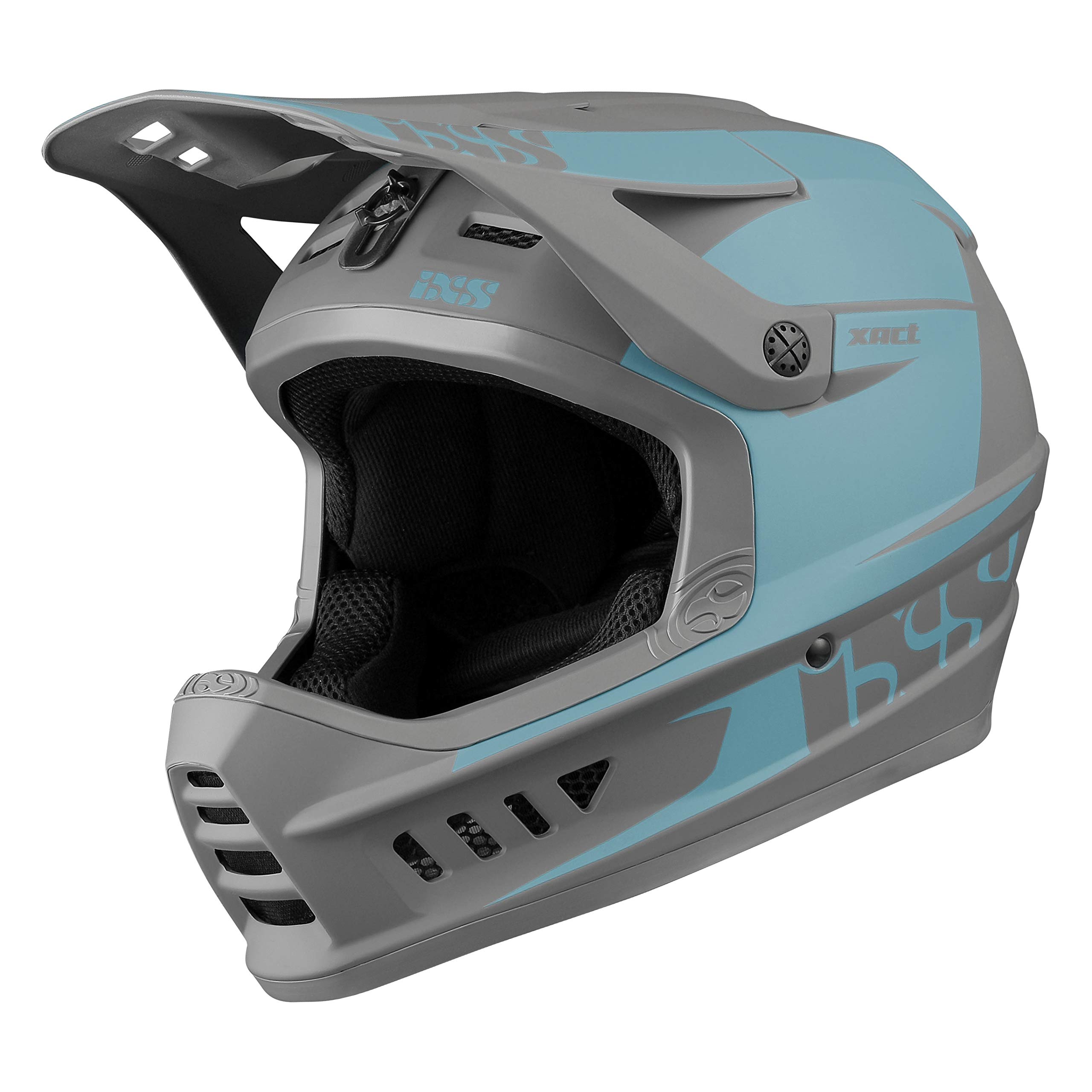 IXS Xact Evo Casque intégral VTT/E-Bike/BMX Adulte Unisexe, Ocean-Graphite, ML (57-59cm)
