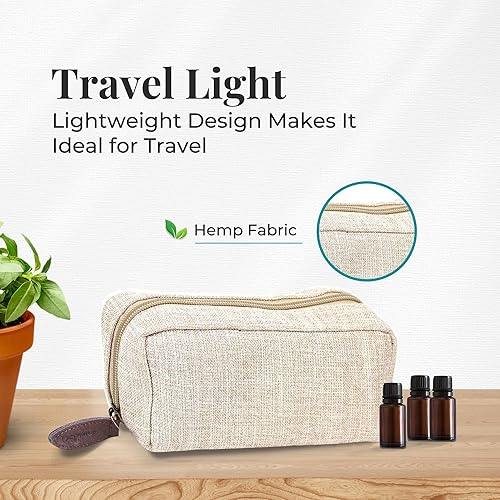 Miniatura 3 de Estuche de transporte de aceites esenciales prémium con capacidad para 10 botellas, Arena, Viajes