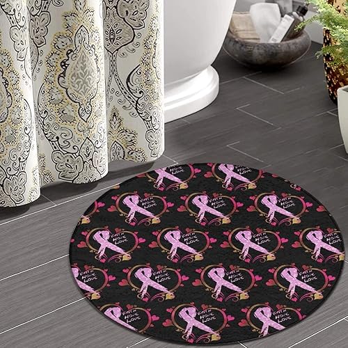 Miniatura 5 de AMRANDOM Alfombra redonda para dormitorio, alfombra circular de felpa esponjosa de 5 x 5 pies para sala de estar, dormitorio, decoración del hogar,