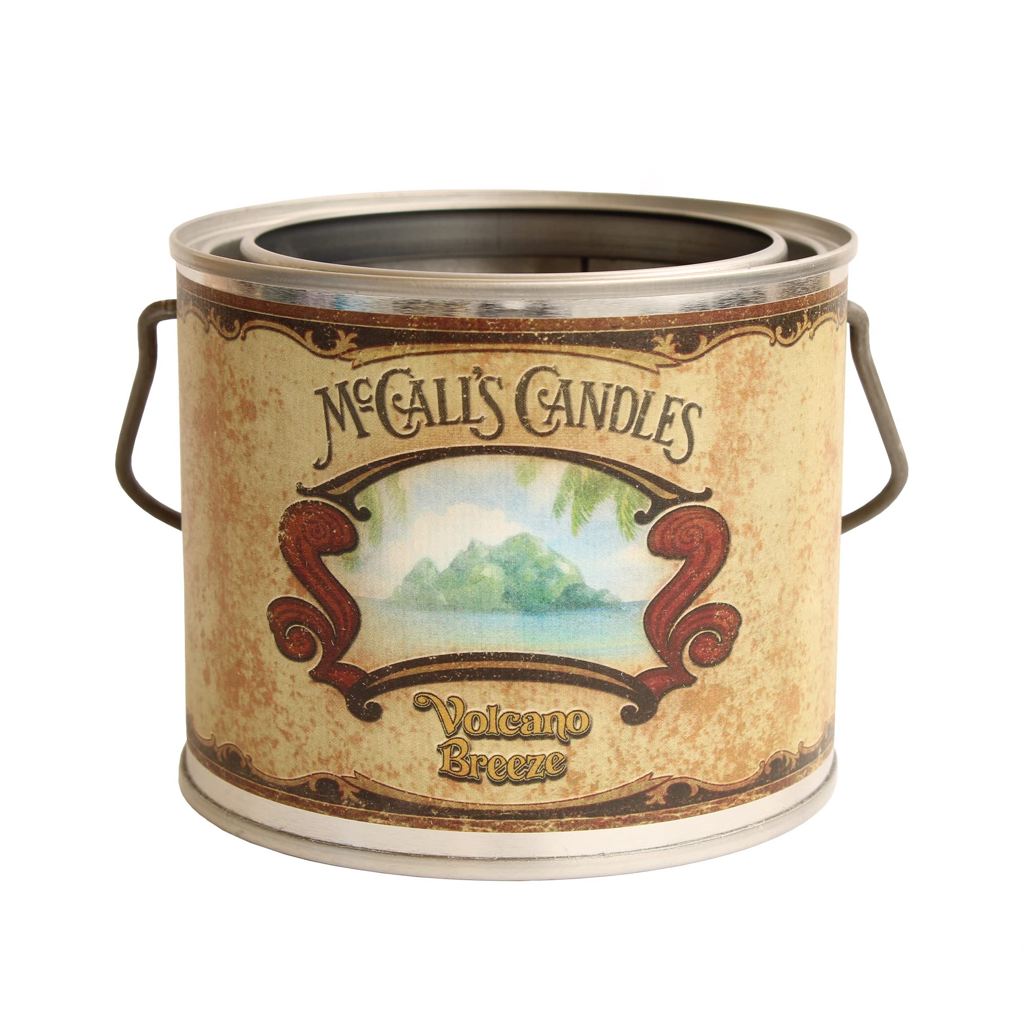 McCall's Candle Bars | Volcano Breeze| Highly Scented & Long Lasting | Metal Antique Can | Hand-Painted Label Artwork| Premium Wax & Fragrance | Made in The USA | 22 oz