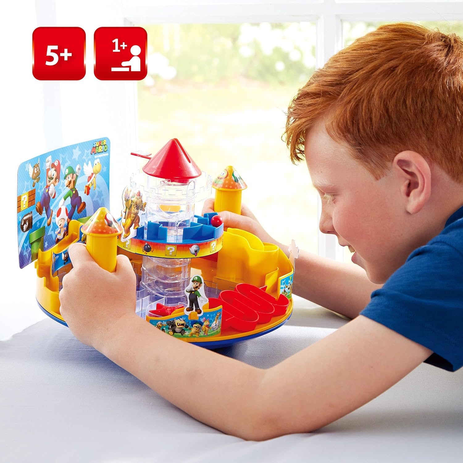 EPOCH Games | Super Mario Castle Land Marble Maze Tabletop Game – Kids Adventure Game Ages 4+