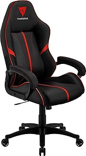 ThunderX3 BC1, silla gaming, cuero sintético, AIRTECH, altura regulable, rojo