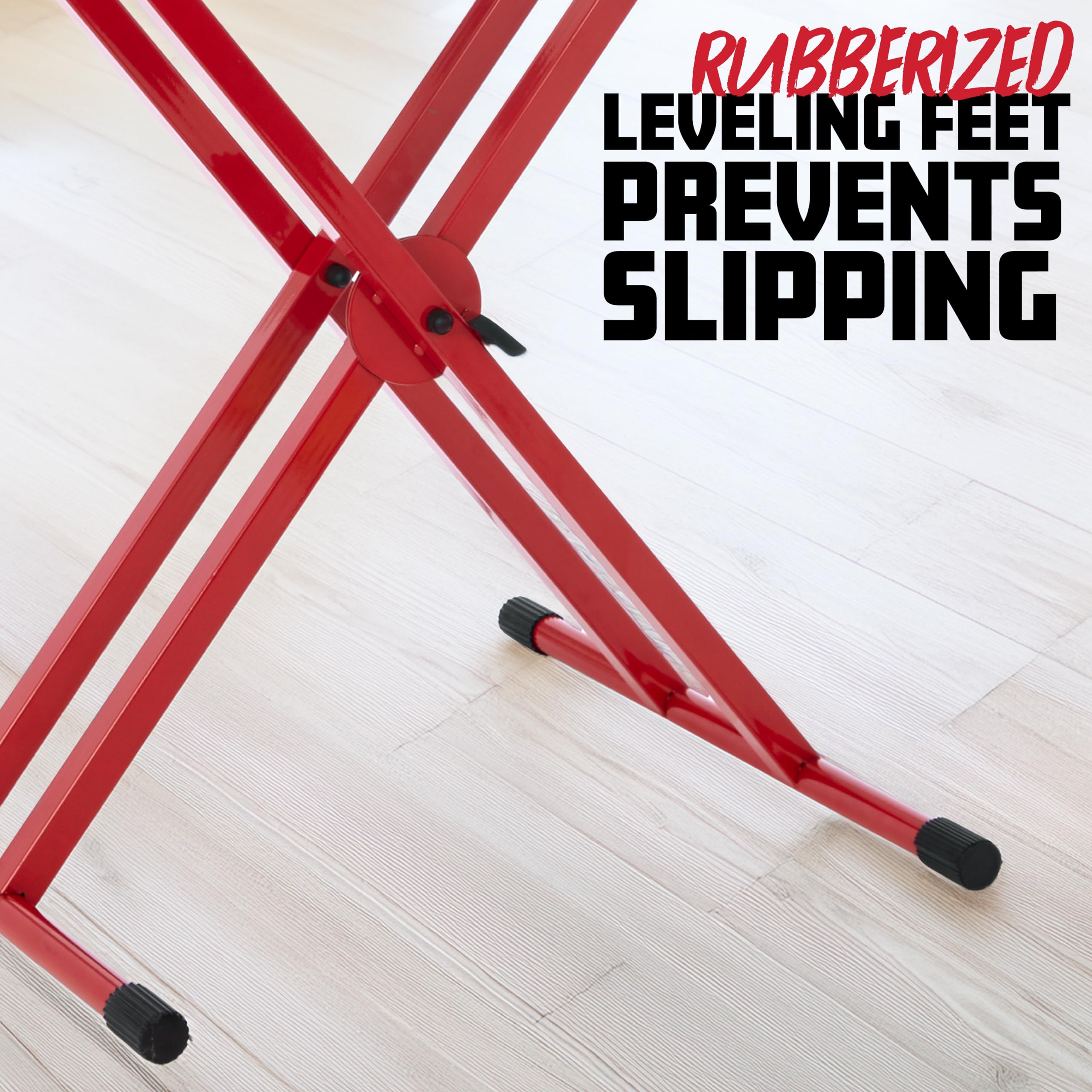 Gator Frameworks GFW-KEY-5100XRED "X" Style Keyboard Stand