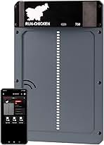 RUN-CHICKEN Door (Gray) Automatic Chicken Coop Door, Programmable with App, Battery Operated, Evening and Morning Delay, Aluminum Door,Chicken Gift, Electric Chicken Run, Model T50 Classic