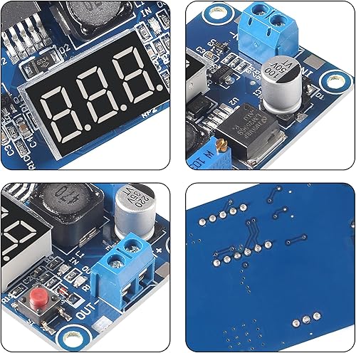 Miniatura 3 de AITRIP Paquete de 5 convertidores Buck LM2596s DC a DC reductor regulador de voltaje módulo de alimentación 36V 24V 12V a 5V 2A Estabilizador de