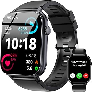 OUKITEL Men’s Women’s Smart Watch, 1.83 Inch HD Smartwatch with Bluetooth Call, Sports Watch with 100+ Sports, Smart Watch…