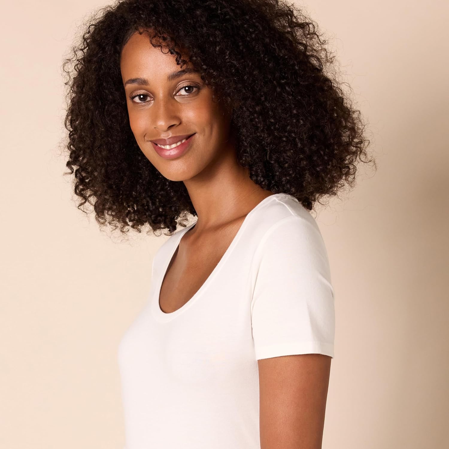 Amazon Essentials womens Regular-Fit Short-Sleeve Scoop Neck T-Shirt (Available in Plus Size) - Image 4