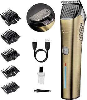VGR Cordless Hair Clippers for Men Professional with Precision Switch - Turbo Mode - Ceramic Blades - Mens Hair Cutting Kit for Barber - Rechargeable Beard Trimmer