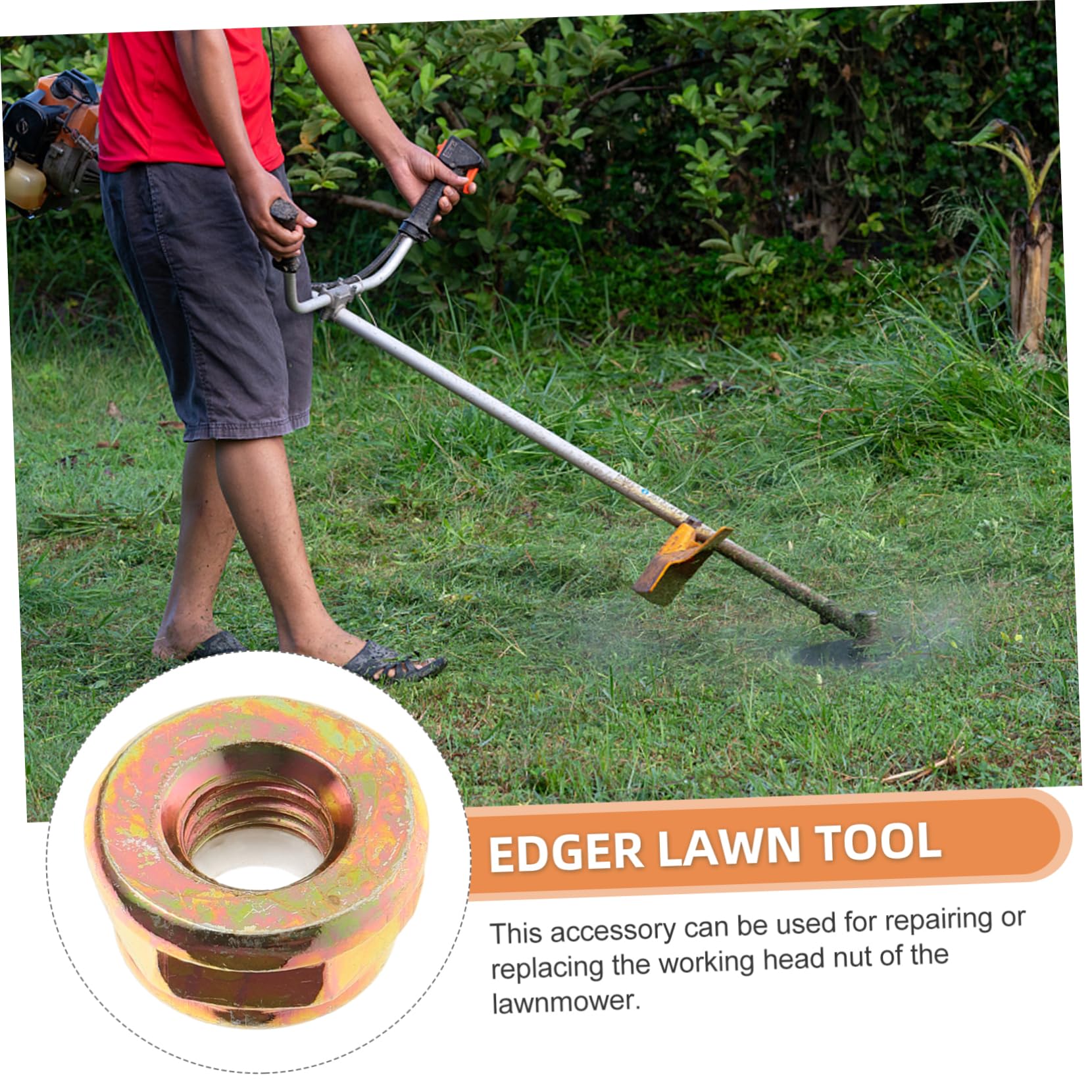 Kisangel 40piezas Tuercas De Eje para Cortacésped Accesorios para Desbrozadora y Cortacésped Instalación para Máquinas De Jardinería