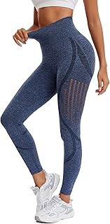 Sponsored Ad - Joyshaper Women's Mesh Capri Leggings with Pockets 3/4 Length Running Crop Tights Workout Yoga Pants