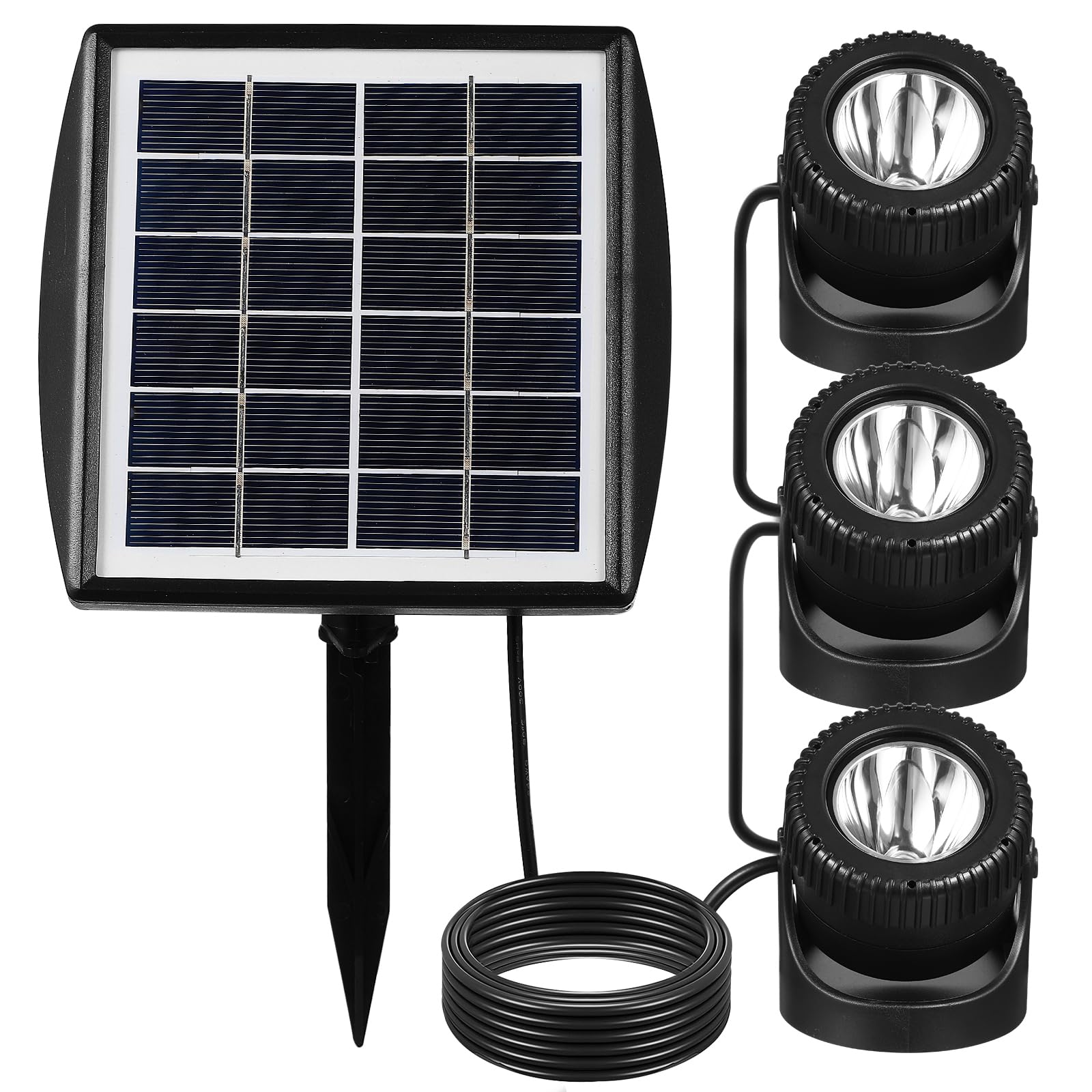 Solarbetriebene Unterwasser LED Leuchten mit 3 Farbigen Leds für Teiche