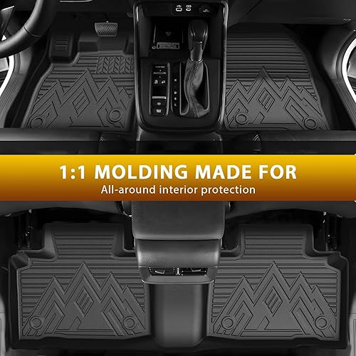 Vista 66 de Powerty Alfombras resistentes para BMW X3 2018 a 2024 y BMW X4 2019 a 2024, a medida para accesorios de X3 y X4, de elastómero termoplástico 3D