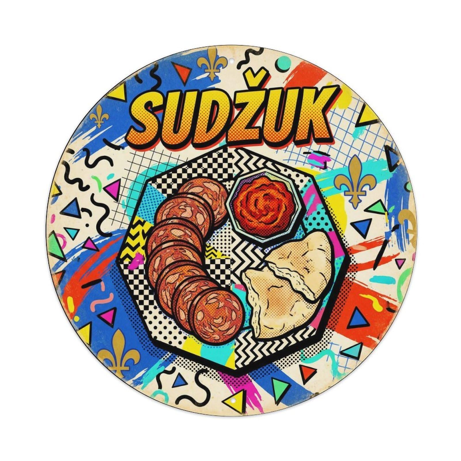 Balkan Sudzuk Street Food Culture Vintage Metal Tin Sign