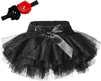Baby GirlsTutu Skirt with Shorts Newborn Toddler Tulle Skorts 0-24 Months