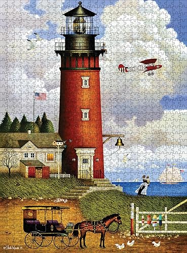 Vista 54 de Buffalo Games - Charles Wysocki - Witch's Bay - Rompecabezas de 1000 piezas para adultos - Rompecabezas desafiante perfecto para noches de juego