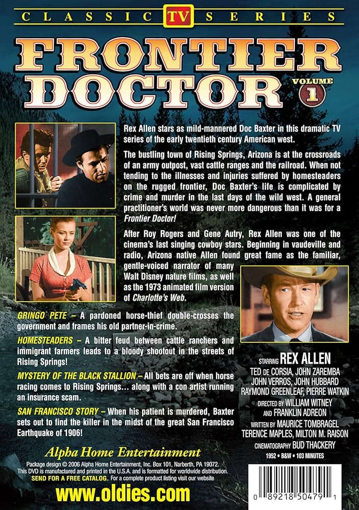 Amazon.com: Frontier Doctor - Volume 1 : William Witney