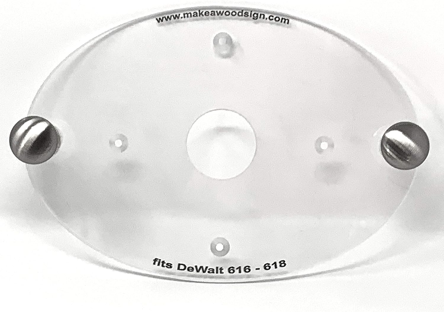 Dave's - Palm Router Acrylic Router Base Plate Compatible with DeWalt DW616 MADE IN AMERICA