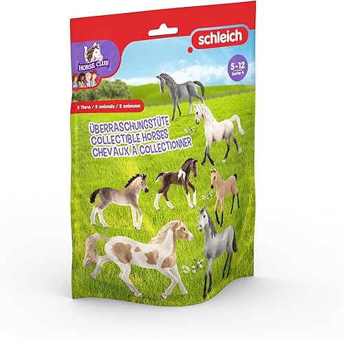 Schleich Horse Club Surprise - Bolsa ciega de juguete con 2 caballos de juguete para niños a partir de 5 años