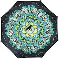 Vista 26 de SIEPASA Paraguas invertido invertido de 49/56 pulgadas, doble toldo extra grande, ventilado, resistente al viento, impermeable, paraguas de golf