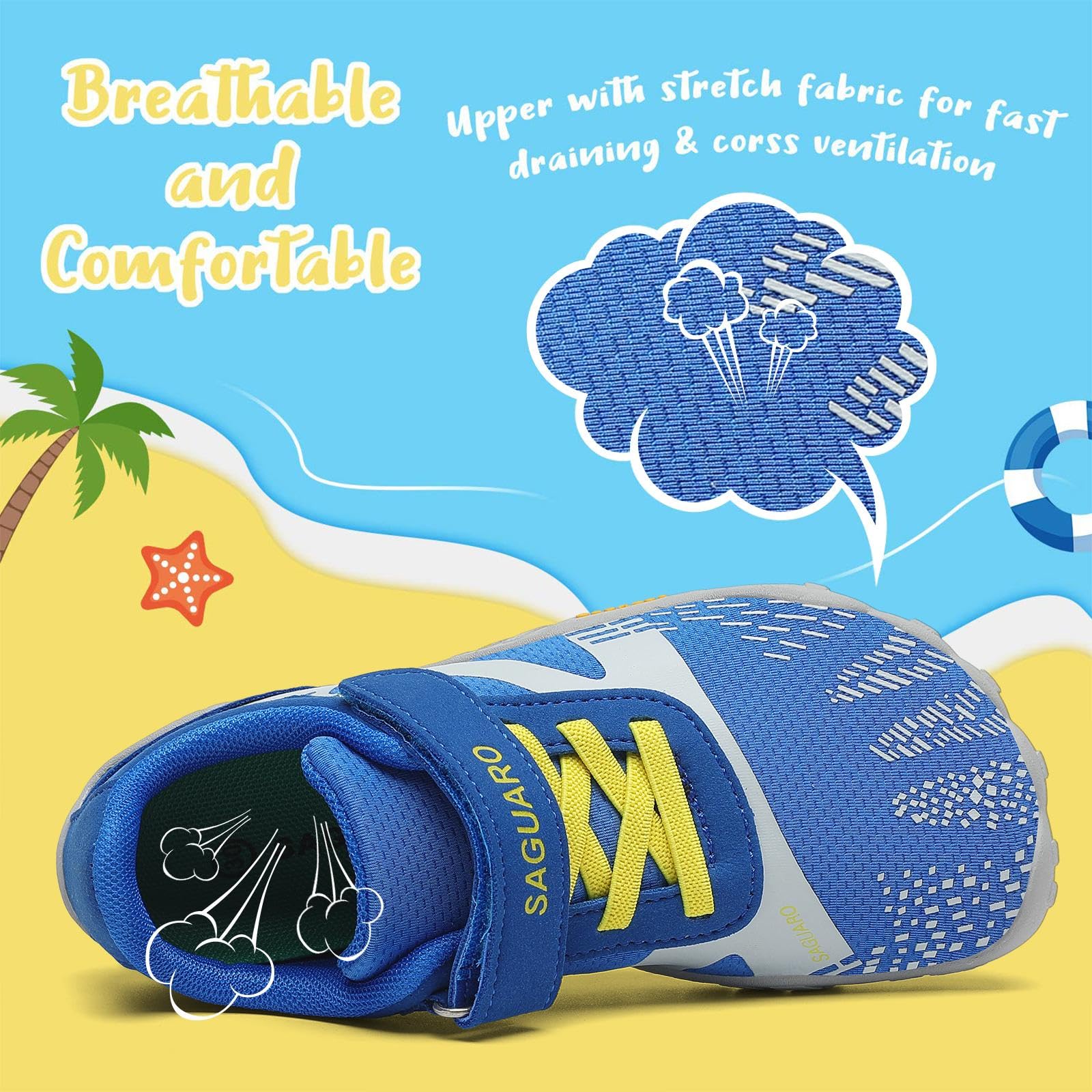 Saguaro Scarpe da Trail per Bambini e Ragazze Scarpe Sportive Traspiranti Antiscivolo