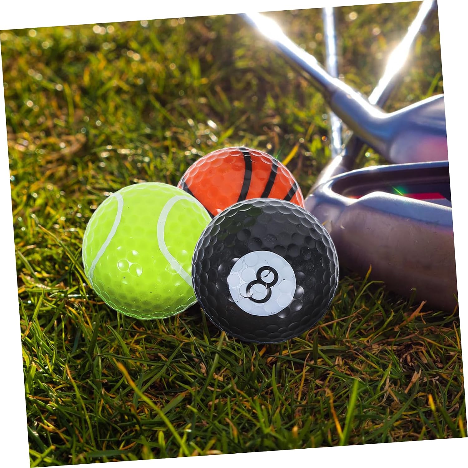 Golfing Balls Outlook Made of Safe Rubber Perfect Present for Golf Enthusiasts Color