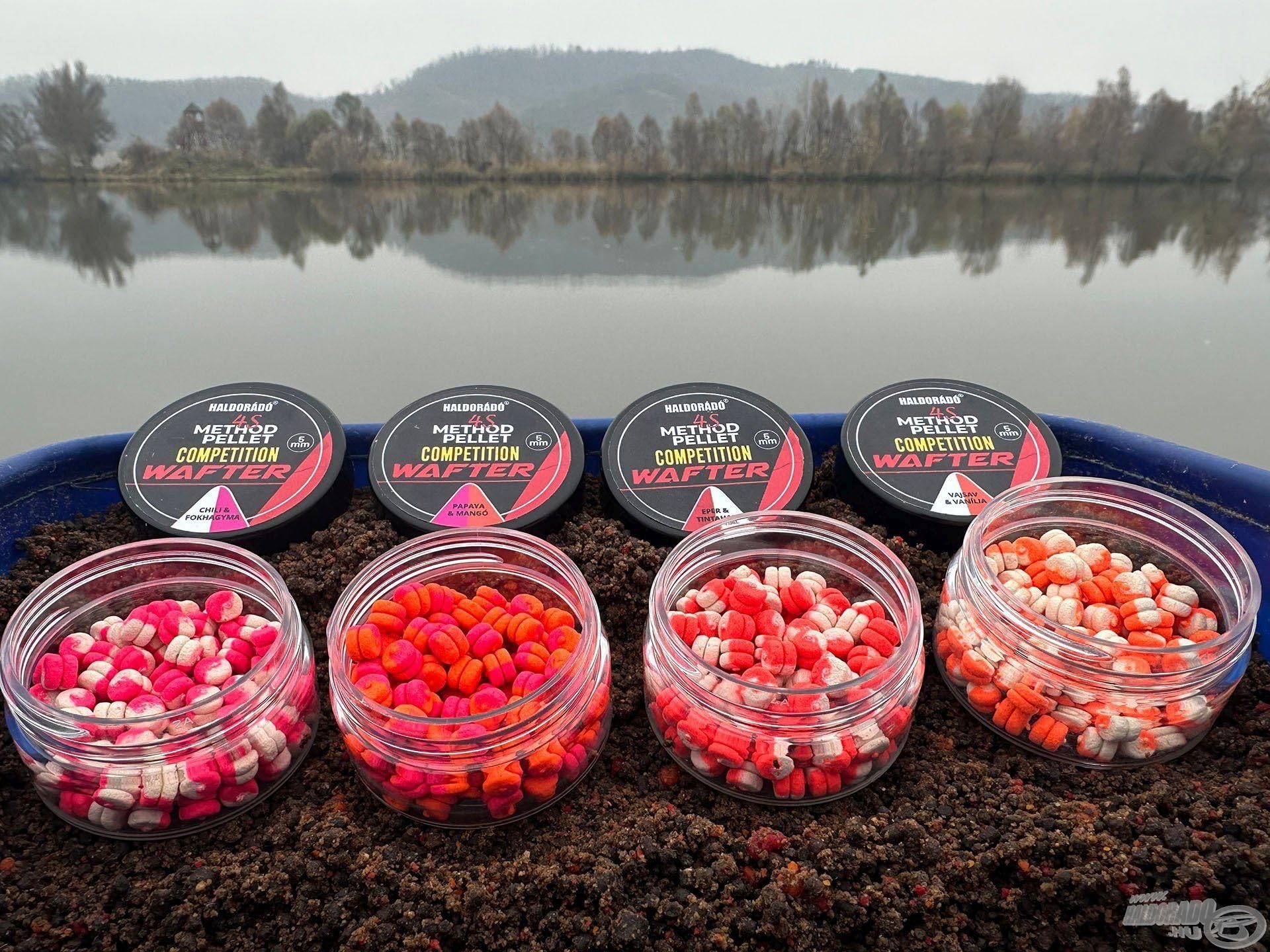 Haldorado Metodo 4S Pellet Competition Carp Fishing Wafter, 5 mm, aroma peperoncino e aglio