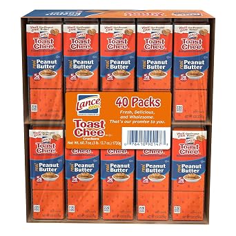 Lance ToastChee Peanut Butter Crackers 1.52 oz., 40 ct. pack of 4 A1