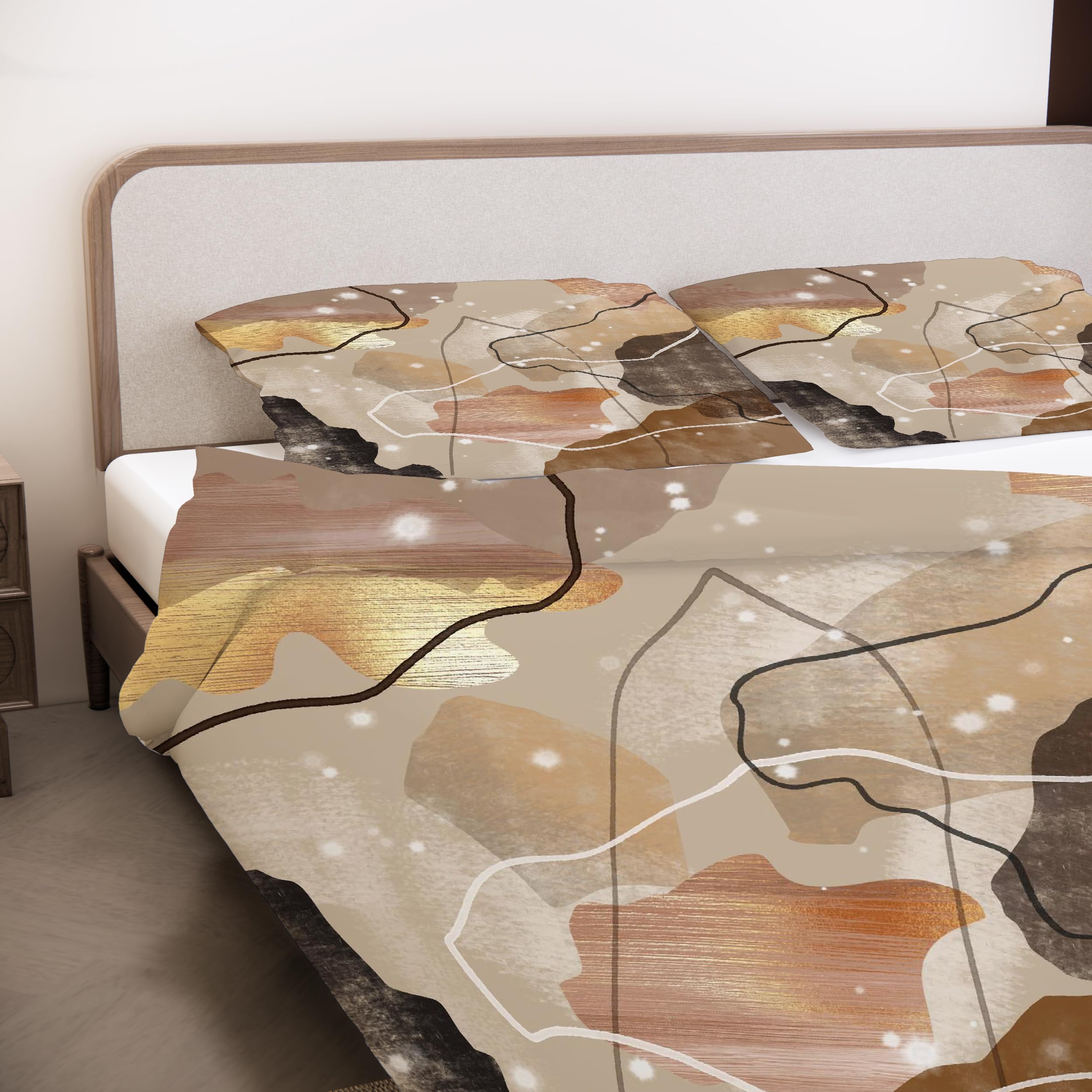 3D Boho Bettwäsche Set 135x200 cm 4teilig（236-2）