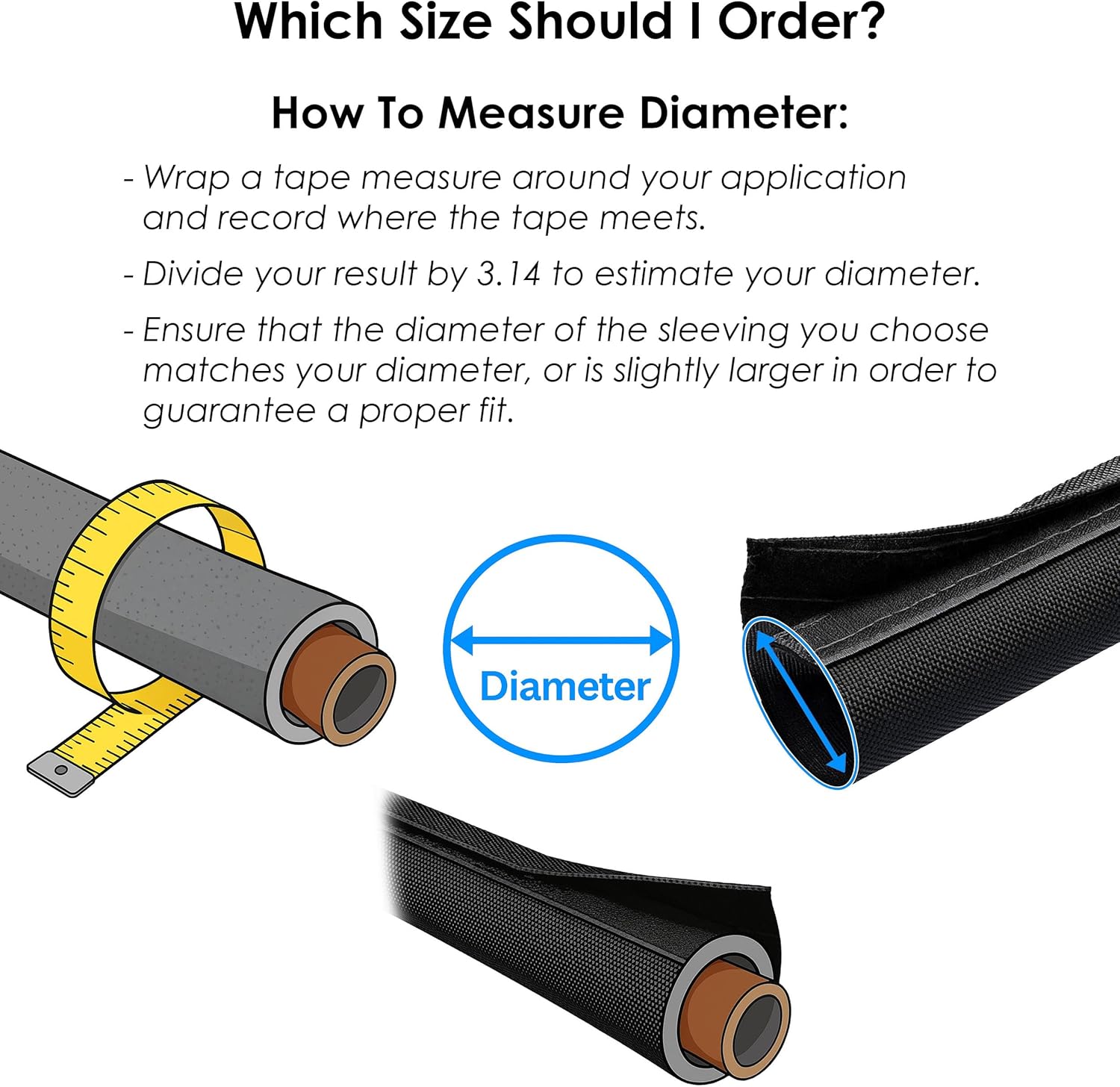 Electriduct 2 Inch HVAC Protective Sleeve Wrap Around Existing Foam Insulation UV Weather Resistant Outdoor Pipe Protection Cover for Heat Pump A/C Air Conditioning Copper Line Sets - 6 Feet