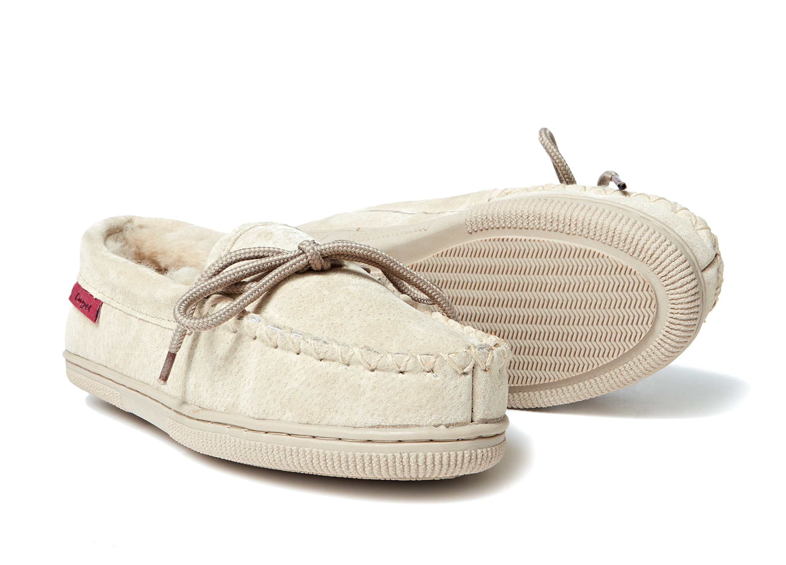 Reissner Lammfelle | Engel Hausschuhe ELBA | Mokassins | Veloursleder | Innenfutter echtes Merino Lammfell aus Australien